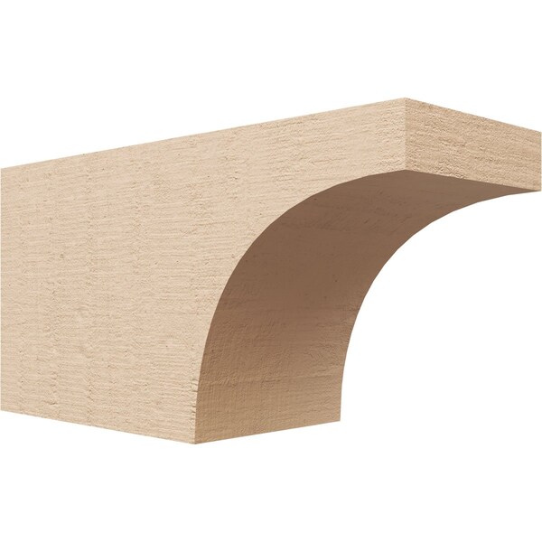 Ekena Millwork 6in. W x 8in. H x 16in. L Huntington Woodgrain TimberThane Rafter Tail, Primed Tan RFTUR06X08X16HUNRCPR - main